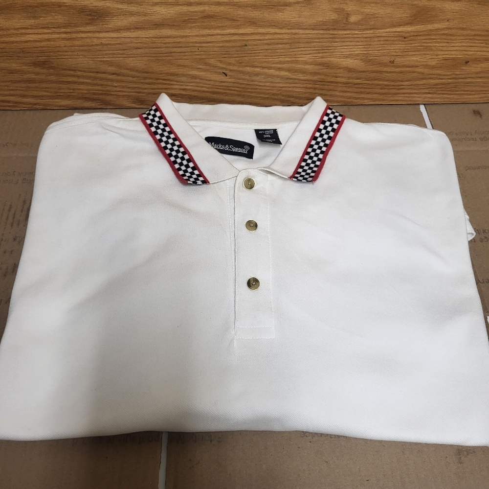 Marks & Spencer White Shirt Collar Men Size 3XL